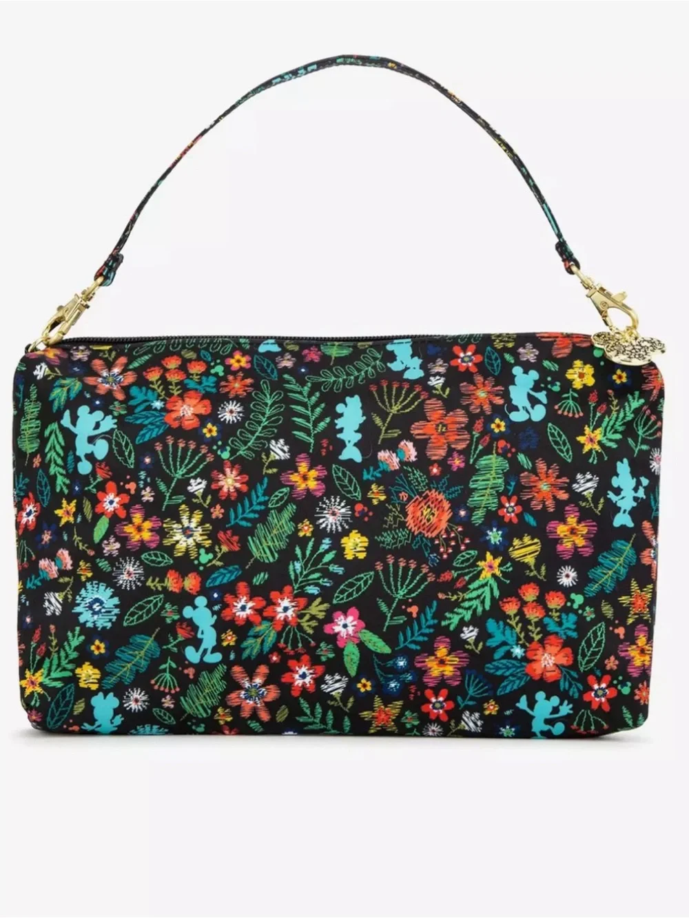 Disney Mickey Mouse JuJuBe Amour des Fleurs Be Quick Wristlet Clutch Purse